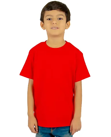 Shaka Wear SHSSY Youth 6 oz., Active Short-Sleeve  in Red front view