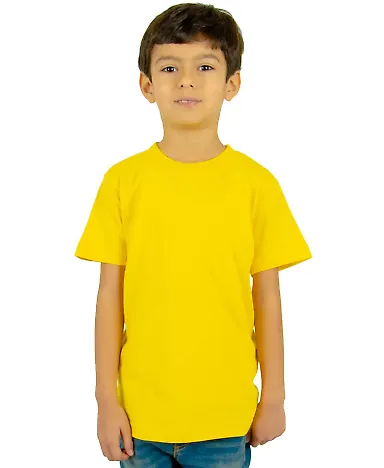 Shaka Wear SHSSY Youth 6 oz., Active Short-Sleeve  in Yellow front view