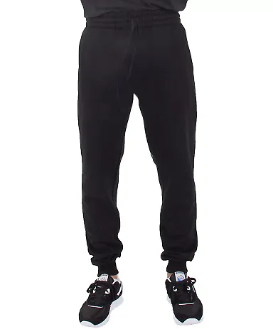 Shaka Wear SHFJP Men's Fleece Jogger Pants in Black front view