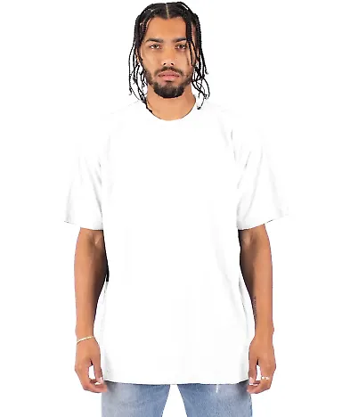 Shaka Wear SHGD Garment-Dyed Crewneck T-Shirt in White front view