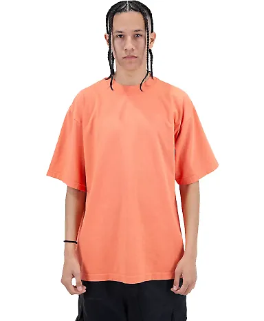 Shaka Wear SHGD Garment-Dyed Crewneck T-Shirt in Peach front view