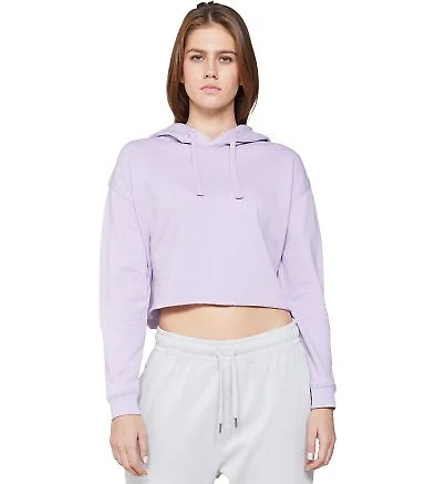 Lane Seven Apparel LS12000 Ladies' Cropped Fleece in Lilac front view