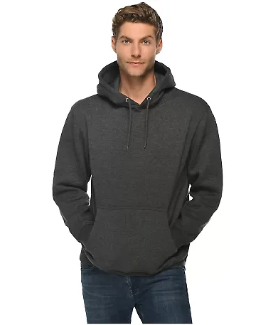 Lane Seven Apparel LS14001 Unisex Premium Pullover in Charcoal heather front view