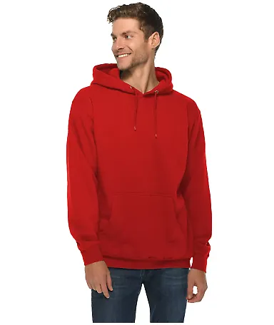 Lane Seven Apparel LS14001 Unisex Premium Pullover in Red front view