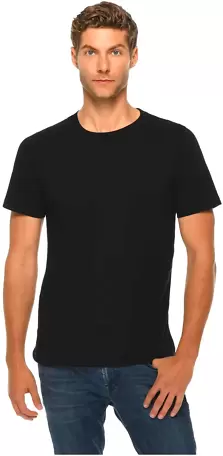 Lane Seven Apparel LS15000 Unisex Deluxe T-shirt in Black front view