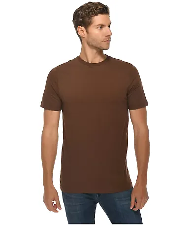 Lane Seven Apparel LS15000 Unisex Deluxe T-shirt in Chestnut front view