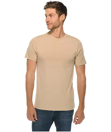 Lane Seven Apparel LS15000 Unisex Deluxe T-shirt in Mushroom front view