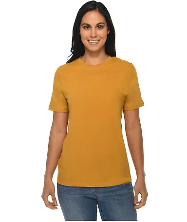 Lane Seven Apparel LS15000 Unisex Deluxe T-shirt in Mustard front view