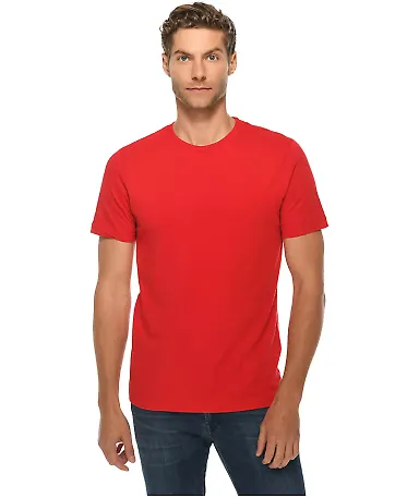 Lane Seven Apparel LS15000 Unisex Deluxe T-shirt in Red front view