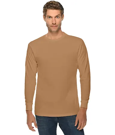 Lane Seven Apparel LS15009 Unisex Long Sleeve T-Sh TOASTED COCONUT front view