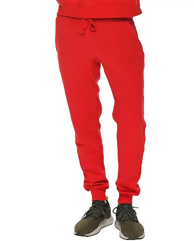 Lane Seven Apparel LST006 Unisex Premium Jogger Pa in Red front view