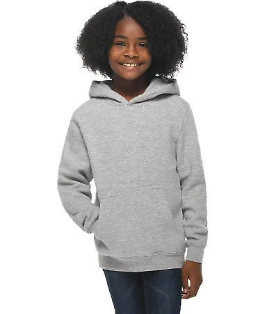 Lane Seven Apparel LS1401Y Youth Premium Pullover  HEATHER GREY front view