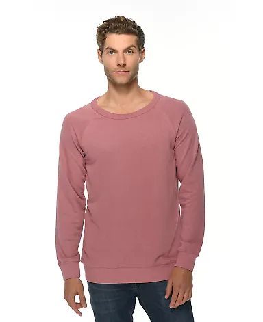 Lane Seven Apparel LS13004 Unisex French Terry Cre MAUVE front view