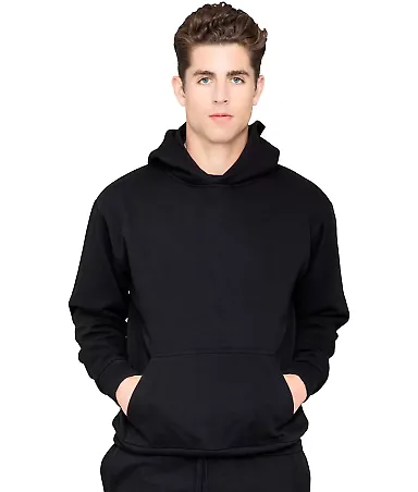 Lane Seven Apparel LS16001 Unisex Urban Pullover H in Black front view