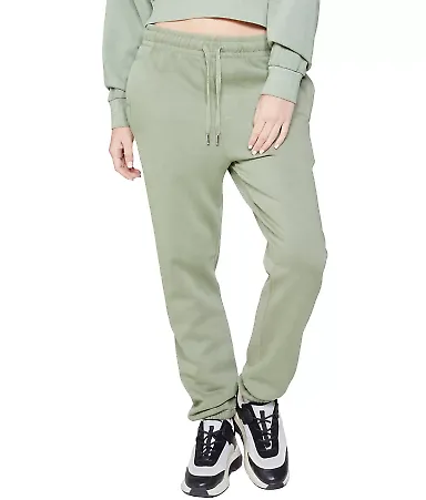 Lane Seven Apparel LS16006 Unisex Urban Jogger Pan in Oil green front view