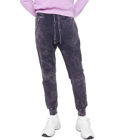 Lane Seven Apparel LST009 Unisex Vintage Jogger Pa in Cloud black front view