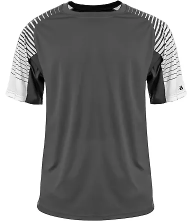 Badger Sportswear 2210 Youth Lineup T-Shirt in Graphite front view