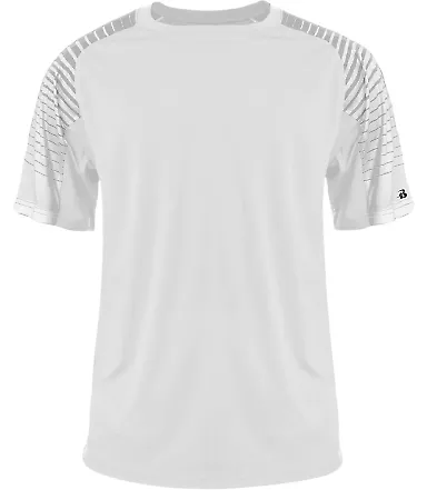 Badger Sportswear 4210 Lineup T-Shirt White front view