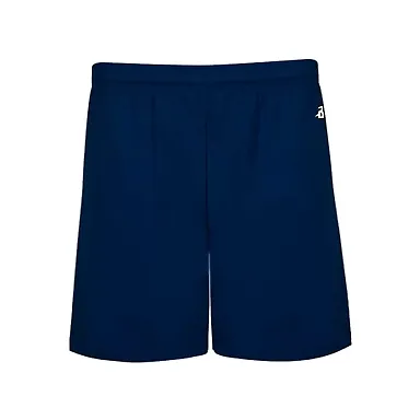 Badger Sportswear 4245 B-Core 5" Shorts Navy front view