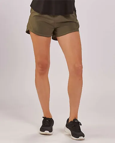 Boxercraft BW6101 Women's Olympia Shorts Olive front view