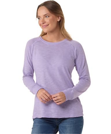 Boxercraft BW3166 Women's Solid Preppy Patch Long  in Wisteria front view