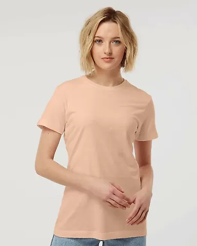 Tultex 0216 / Misses Fine Jersey Tee with a Tear-A Peach front view