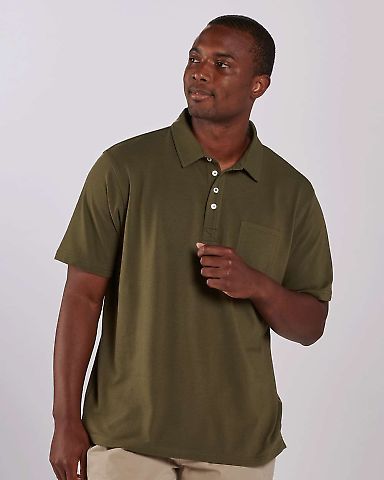 Boxercraft BM2301 Pique Polo in Olive front view