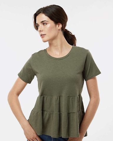 Boxercraft BW2401 Women's Willow T-Shirt in Olive front view