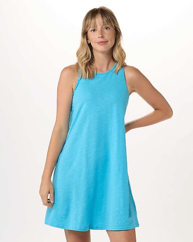 Boxercraft BW4101 Women's Coastal Cover Up in Pacific blue front view