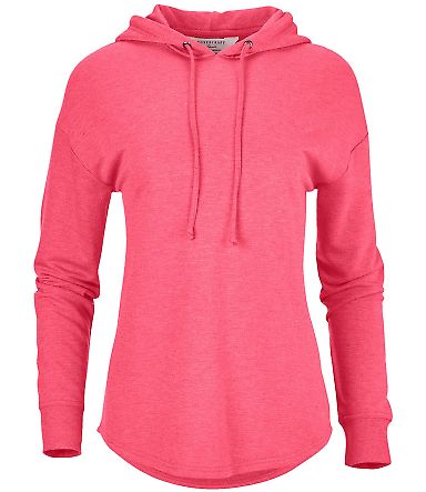 Boxercraft BW5301 Women's Dream Fleece Hooded Pull in Paradise heather front view