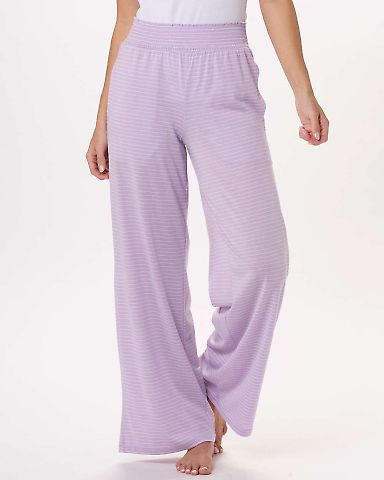 Boxercraft BW6615 Women's Evelyn Pants in Wisteria/ white front view
