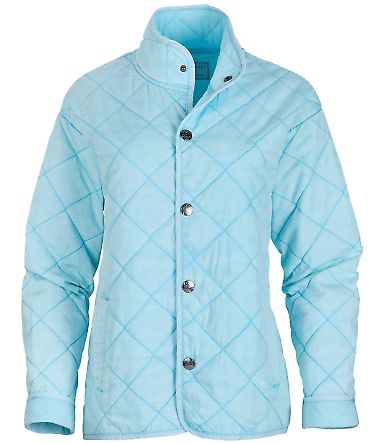 Boxercraft BW8102 Women's Quilted Market Jacket in Pacific blue front view