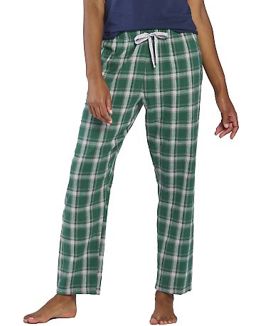 Boxercraft BW6620 Women's Haley Flannel Pants in Heritage hunter plaid front view