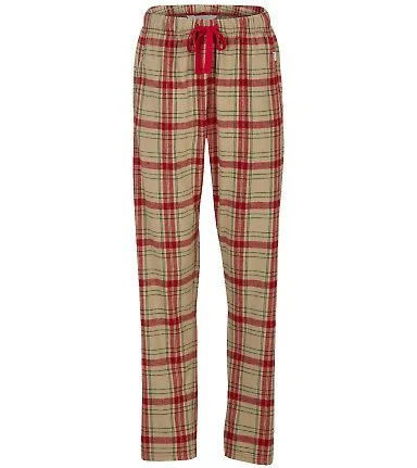 Boxercraft BW6620 Women's Haley Flannel Pants in Reindeer plaid front view