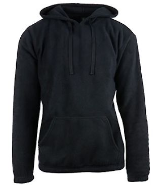 Burnside Clothing 3500 Polar Fleece Hooded Pullove in Navy front view