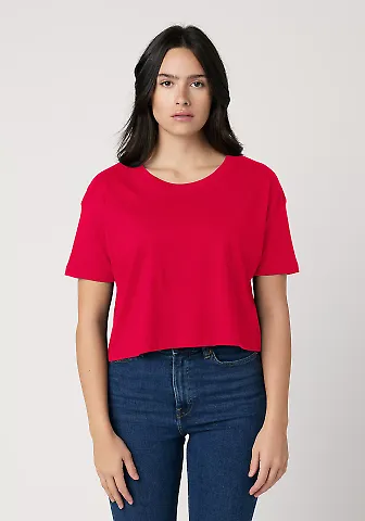 Cotton Heritage W1085 Women's Crop Top in Team red front view