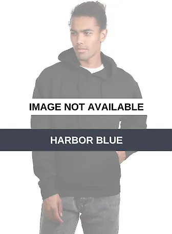 Cotton Heritage M2508 Lightweight Pullover Hoodie Harbor Blue front view