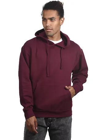 Cotton Heritage M2508 Lightweight Pullover Hoodie in Maroon front view
