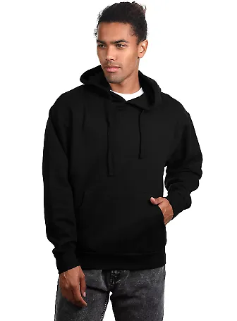 Cotton Heritage M2508 Lightweight Pullover Hoodie in Black front view