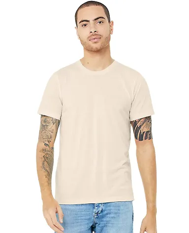 Bella Canvas 3001U Unisex USA Made T-Shirt in Natural front view