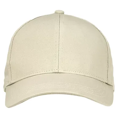 econscious EC7025 6-Panel Organic Cotton Baseball  OYSTER front view