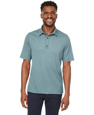 North End NE102 Men's Replay Recycled Polo OPAL BLUE front view