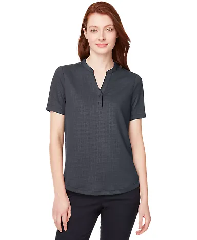 North End NE102W Ladies' Replay Recycled Polo CARBON front view