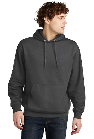 Port & Company PC79H    Fleece Pullover Hooded Swe DkHtGry front view