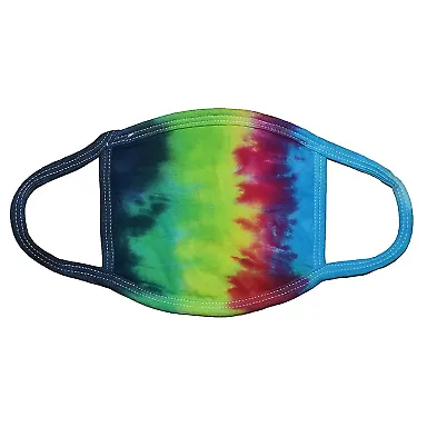 Tie-Dye 9122 Adult Face Mask RAINBOW front view
