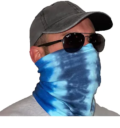 Tie-Dye 9411CD Adult Gaiter BLUE OCEAN front view