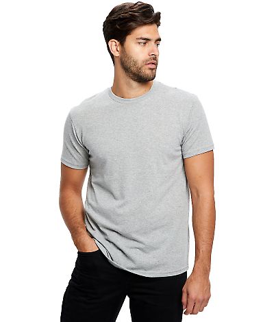 US Blanks US2000R Men's Short-Sleeve Recycled Crew in Smoke front view