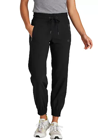 Ogio LOG707 OGIO Ladies Connection Jogger Blacktop front view