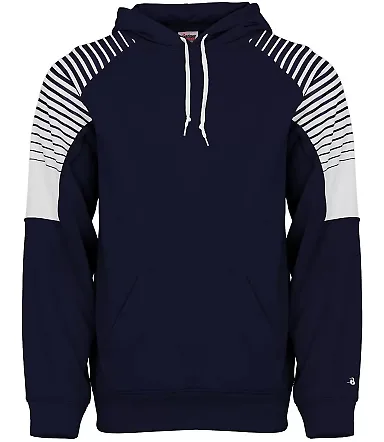 Badger Sportswear 1405 Lineup Hooded Pullover in Navy front view