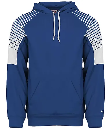 Badger Sportswear 1405 Lineup Hooded Pullover in Royal front view